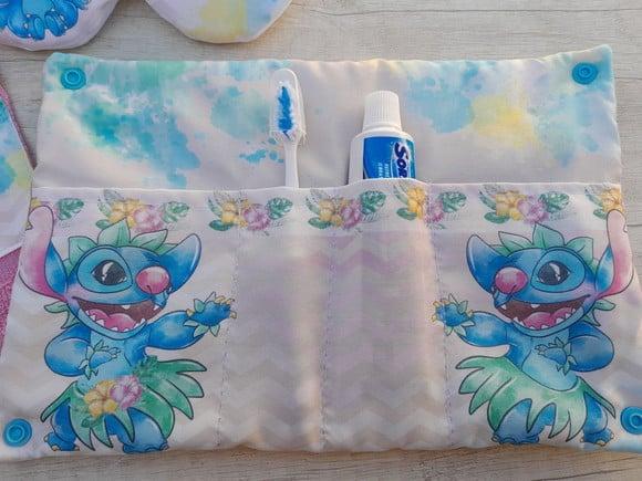 Kit Higiene Luxo Festa do Pijama Stitch Menina