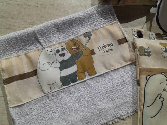 Kit Higiene Luxo Festa do Pijama Urso sem Curso