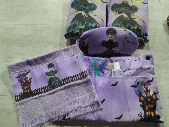 Kit Higiene Luxo Festa do Pijama Wandinha