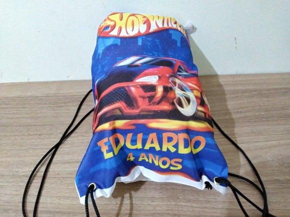 Kit Mochila e Tapa Olho Infantil Hot Wheels