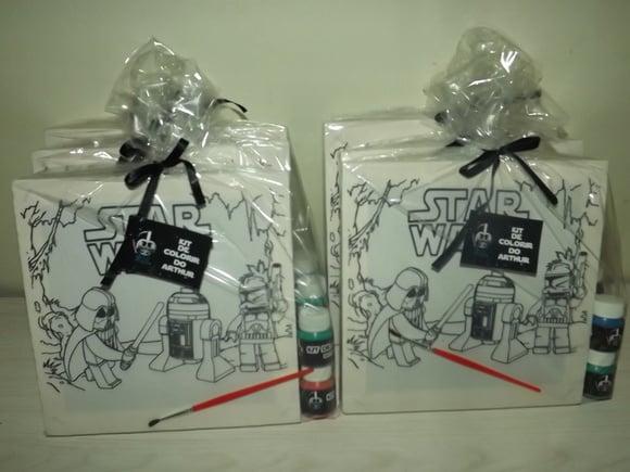 Kit Tela de Pintura Guache Star Wars