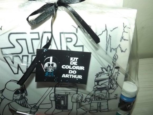 Kit Tela de Pintura Guache Star Wars