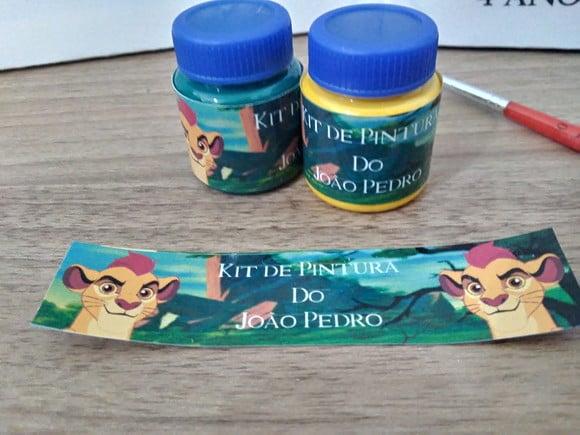 Kit Tela de Pintura Kion e a Guarda do Leão com Lapela