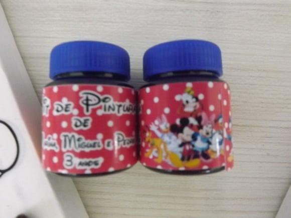 Kit Tela de Pintura Mickey com Lapela