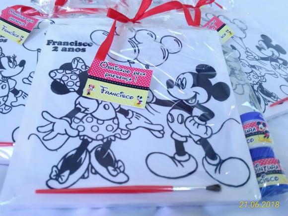 Kit Tela de Pintura Mickey e Minnie