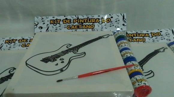 Kit Tela de Pintura Rock com Lapela
