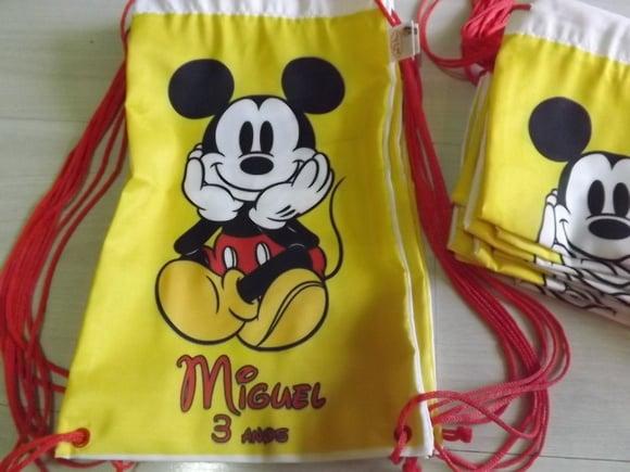 Mochila infantil - Mickey Fundo Amarelo