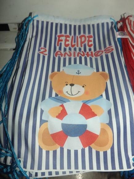 Mochila Infantil Ursinho Marinheiro