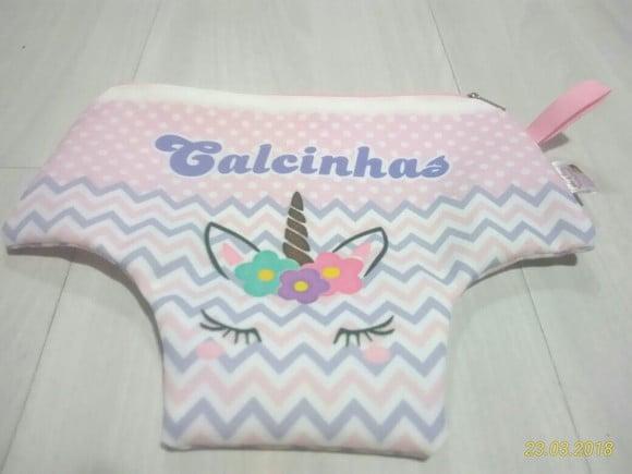 Necessarie Porta Calcinha Unicórnio