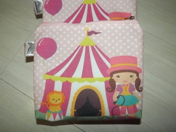 Porta Níquel Necessarie Circo Rosa