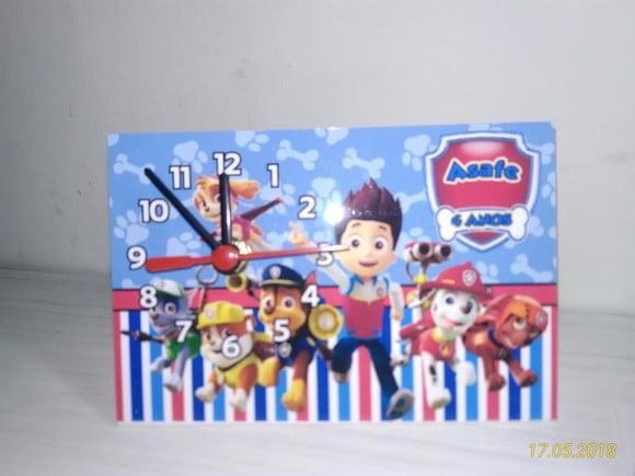 Relógio Personalizado Patrulha Canina