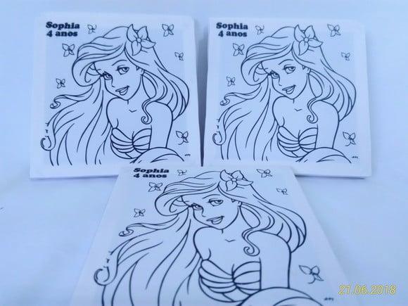 Tela de Pintura Personalizada A Pequena Sereia