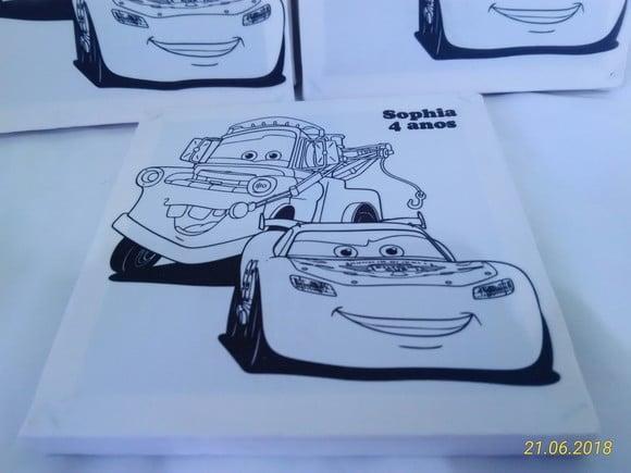 Tela de Pintura Personalizada Carros Disney