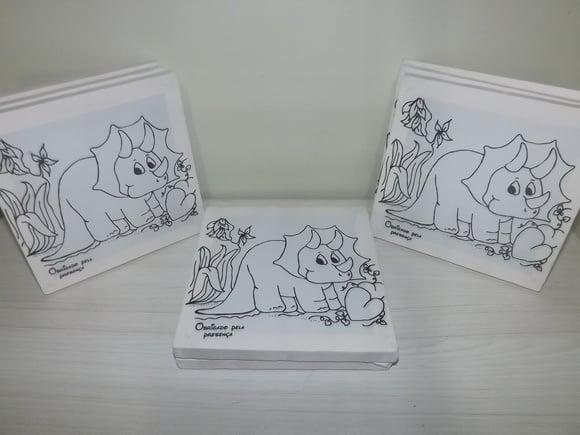 Tela de Pintura Personalizada Dinossauro