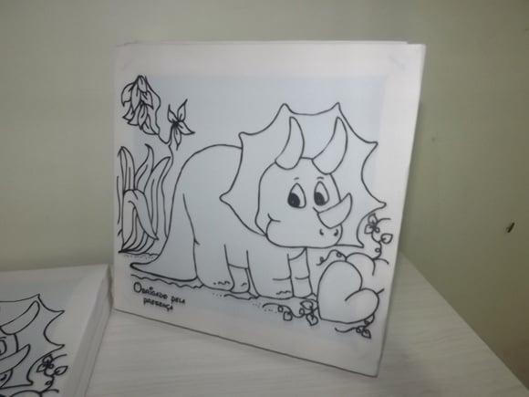 Tela de Pintura Personalizada Dinossauro