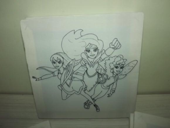 Tela de Pintura Personalizada Heroina