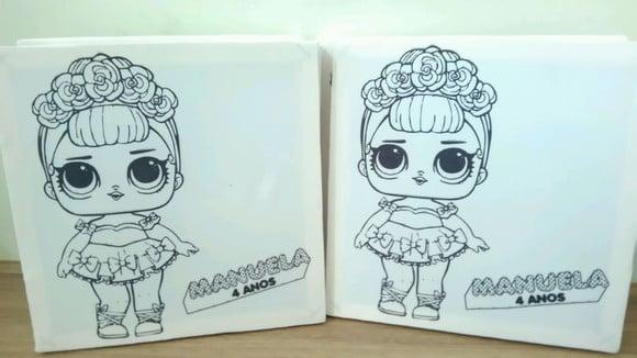 Tela de Pintura Personalizada Lol Surprise