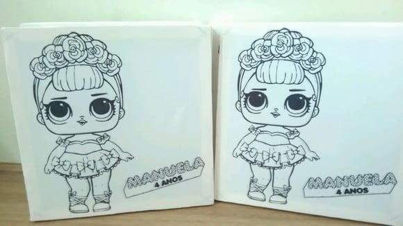 Tela de Pintura Personalizada Lol Surprise