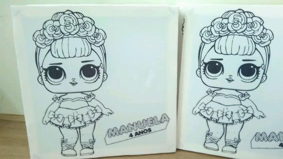 Tela de Pintura Personalizada Lol Surprise
