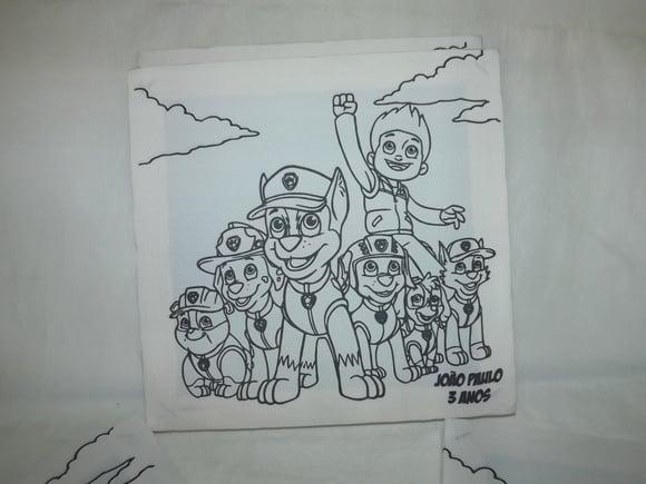 Tela de Pintura Personalizada Patrulha Canina