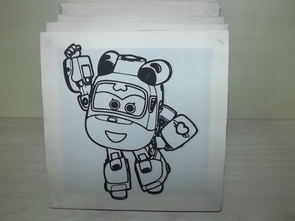 Tela de Pintura Super Wings Dizzy