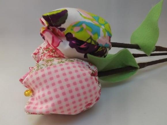 Tulipas de tecido
