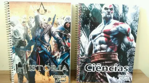 Caderno Personalizado Games