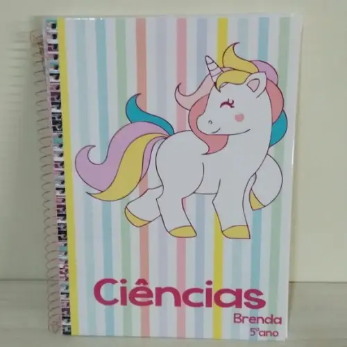 Caderno Personalizado Unicórnio