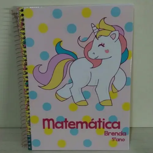 Caderno Personalizado Unicórnio