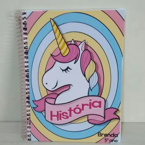 Caderno Personalizado Unicórnio