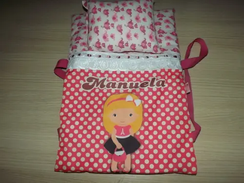 Caminha de Boneca Portátil Personalizada
