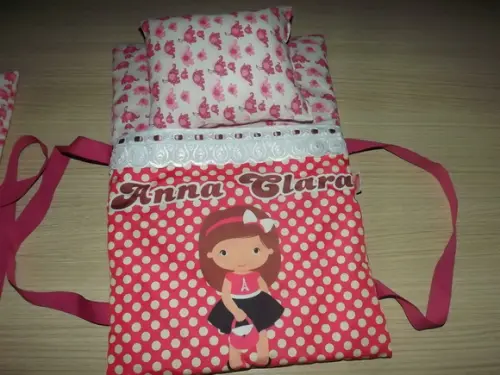 Caminha de Boneca Portátil Personalizada