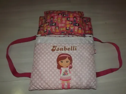 Caminha de Boneca Portátil Personalizada