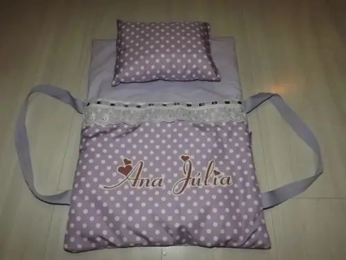 Caminha de Boneca Portátil Personalizada