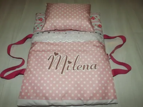 Caminha de Boneca Portátil Personalizada