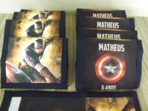 Carteira Personalizada Capitão América