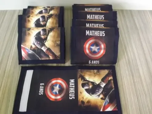 Carteira Personalizada Capitão América