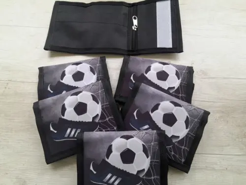 Carteira Personalizada Futebol Chuteira Preta