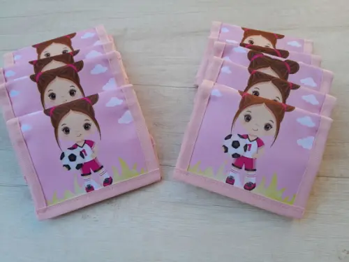 Carteira Personalizada Futebol Menina