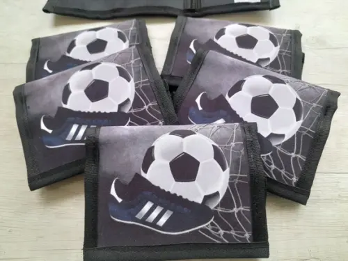 Carteira Personalizada Futebol Chuteira Preta