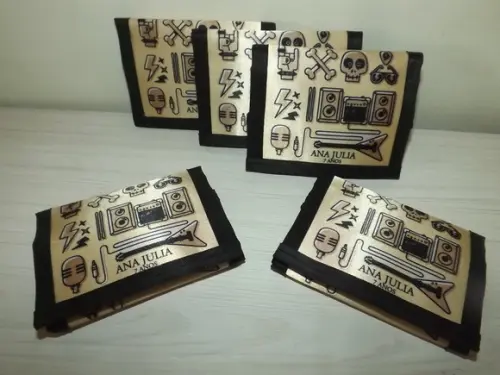 Carteira Personalizada Rock