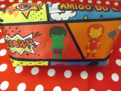 Estojo Box Personalizado Heróis