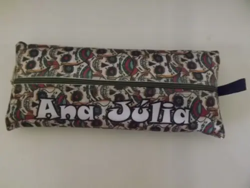 Estojo Personalizado Caveira Mexicana Verde