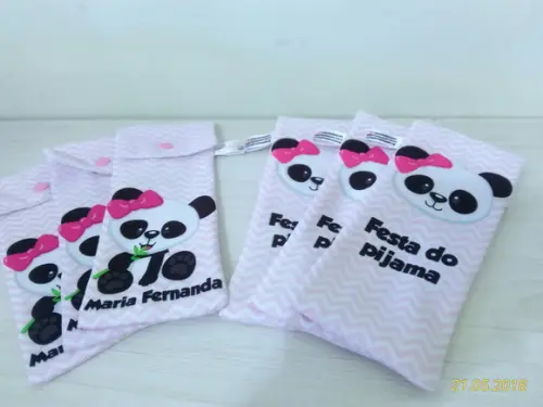 Estojo Personalizado Fino - Panda
