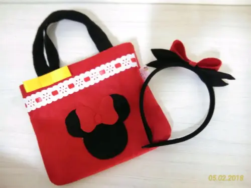 Kit Bolsinha e Arco Minnie