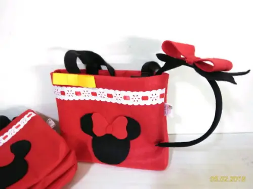 Kit Bolsinha e Arco Minnie