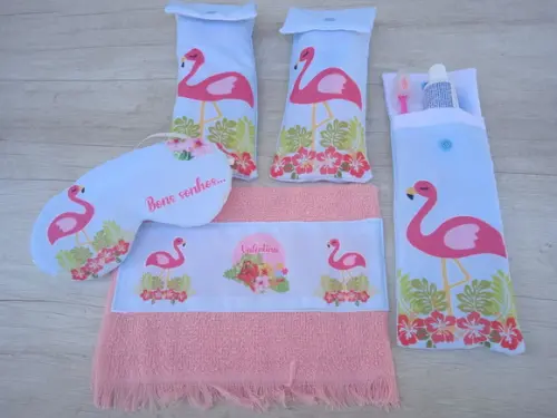 Kit Festa do Pijama Flamingo