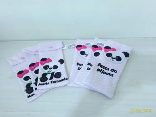 Kit Festa do Pijama Ursinha Panda
