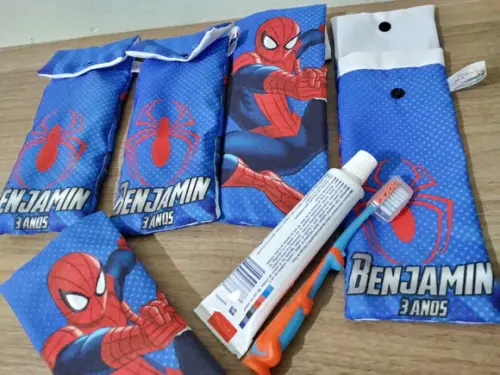 Kit Higiene Fino - Homem Aranha Azul