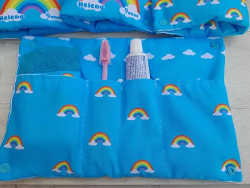 Kit Higiene Luxo Festa do Pijama Arco Íris